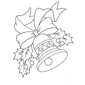 Noel Çanı boyama sayfası,  coloring page, Noel sembolü., 