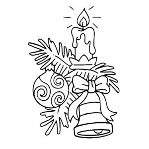 Noel Çanı boyama sayfası,  coloring page, Noel’in sihirli sembolleri., 