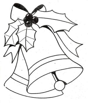 Noel Çanı boyama sayfası,  coloring page, Yüksek sesli Noel çanları., 