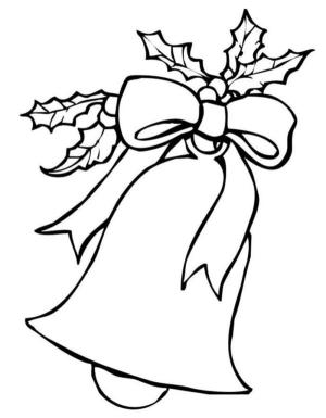 Noel Çanı boyama sayfası,  coloring page, Zil çalıyor., 