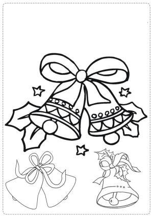 Noel Çanı boyama sayfası,  coloring page, Herkes ana tatilin başladığını haber veren zilin çalmasını bekliyor., 