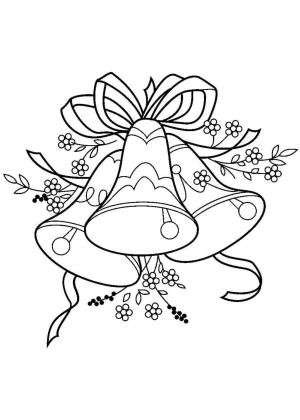 Noel Çanı boyama sayfası,  coloring page, Standart Noel çanı. 1, 