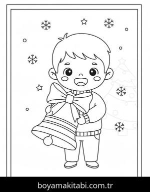 Noel çanları boyama sayfası – ücretsiz yazdır, boyama etkinliği