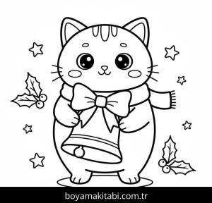 Noel çanları boyama sayfası – eğitici aktivite, yaratıcılık