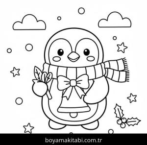 Noel çanları boyama sayfası – renkli çizimler, okul öncesi