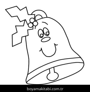 Noel çanları boyama sayfası – renkli çizimler, okul öncesi