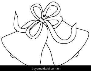 Noel çanları boyama sayfası – boyama etkinliği, çocuk aktivitesi