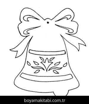 Noel çanları boyama sayfası – evde etkinlik, ücretsiz yazdır