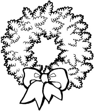 Noel Çelengi boyama sayfası,  coloring page, Noel Çelengi Ücretsiz, 