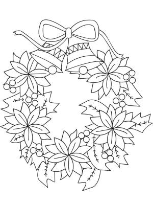 Noel Çelengi boyama sayfası,  coloring page, Noel Çelengi Yazdır, 