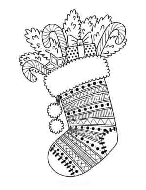 Noel Çorabı boyama sayfası,  coloring page, Muhteşem Noel Çorabı, 