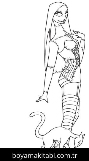 Noel Gecesi Kabusu boyama sayfası – renkli çizimler, okul öncesi