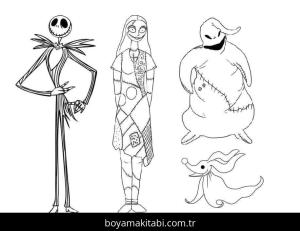 Noel Gecesi Kabusu boyama sayfası – yaratıcılık, eğlenceli etkinlik