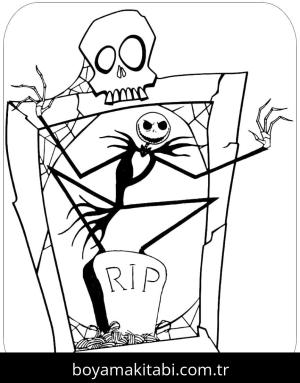 Noel Gecesi Kabusu boyama sayfası – evde etkinlik, ücretsiz yazdır