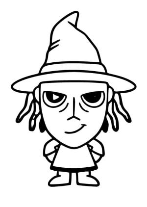 Noel Gecesi Kabusu boyama sayfası,  coloring page, Chibi Shock Noel Gecesi Kabusu, 