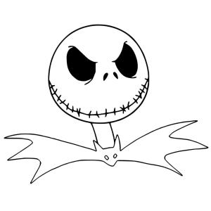 Noel Gecesi Kabusu boyama sayfası,  coloring page, Noel Gecesi Kabusu Jack Skellington, 