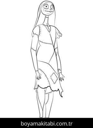 Noel Gecesi Kabusu boyama sayfası – okul öncesi, evde etkinlik