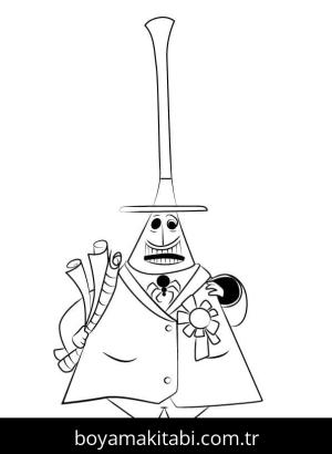 Noel Gecesi Kabusu boyama sayfası – eğitici aktivite, yaratıcılık