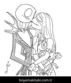 Noel Gecesi Kabusu boyama sayfası – kolay boyama, eğitici aktivite