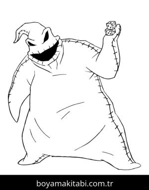 Noel Gecesi Kabusu boyama sayfası – boyama etkinliği, çocuk aktivitesi