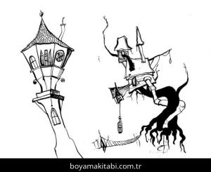 Noel Gecesi Kabusu boyama sayfası – yaratıcılık, eğlenceli etkinlik