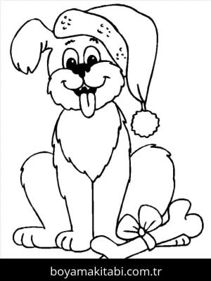 Noel Hayvanları boyama sayfası – çocuklar için, çizgi film temalı