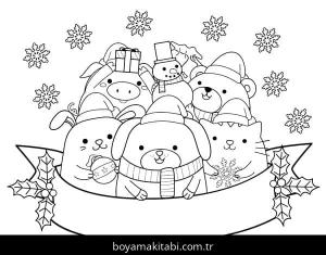 Noel Hayvanları Boyama