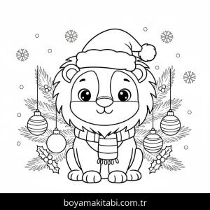 Noel Hayvanları boyama sayfası – yaratıcılığı geliştirir, keyifli zaman