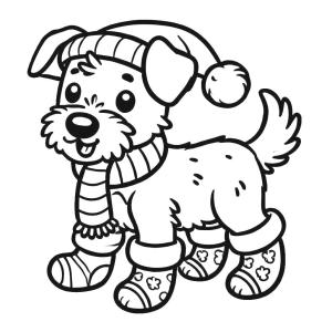 Noel Hayvanları boyama sayfası,  coloring page, Noel Hayvanları 1, 