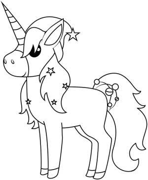 Noel Hayvanları boyama sayfası,  coloring page, Noel Unicorn’u çiz, 