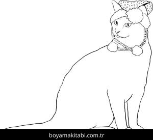 Noel Hayvanları boyama sayfası – sevimli karakter, sanatsal çalışma