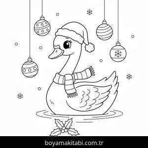 Noel Hayvanları boyama sayfası – renkli çizimler, okul öncesi