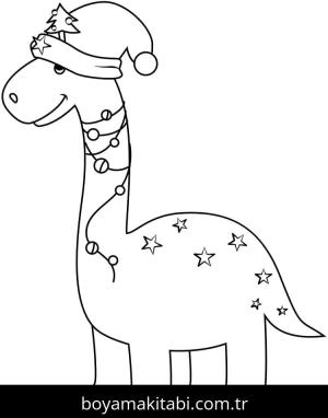 Noel Hayvanları boyama sayfası – el becerilerini geliştirir, boyama çalışması