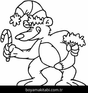 Noel Hayvanları boyama sayfası – sanatsal çalışma, çocuklar için