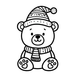 Noel Hayvanları boyama sayfası,  coloring page, Noel Hayvanları 4, 