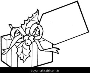 Noel Hediyeleri boyama sayfası – keyifli zaman, renkli çizimler