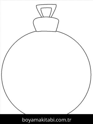 Noel Topları boyama sayfası – çocuk aktivitesi, PDF indir