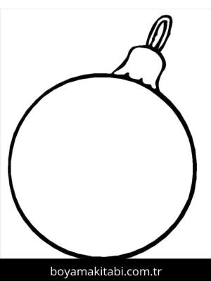 Noel Topları boyama sayfası – renkli çizimler, okul öncesi