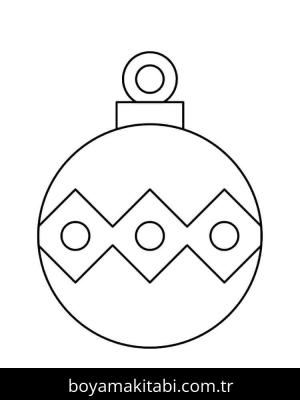 Noel Topları boyama sayfası – eğlenceli etkinlik, el becerilerini geliştirir