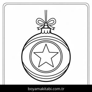 Noel Topları Boyama Sayfaları