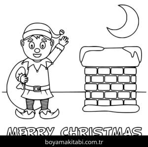 Noel ve Yılbaşı boyama sayfası – renkli çizimler, okul öncesi