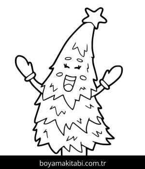 Noel ve Yılbaşı boyama sayfası – evde etkinlik, ücretsiz yazdır