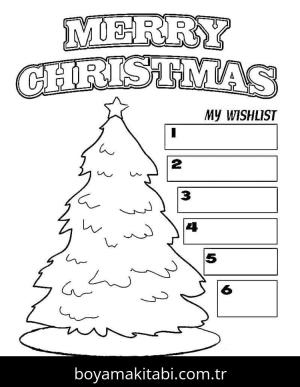Noel ve Yılbaşı boyama sayfası – ücretsiz yazdır, boyama etkinliği