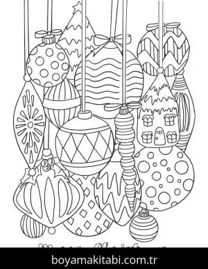 Noel ve Yılbaşı boyama sayfası – PDF indir, sevimli karakter