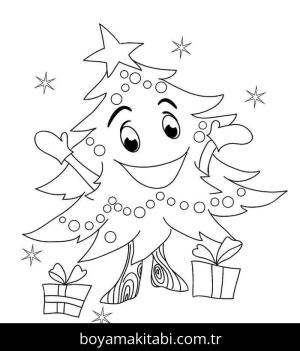 Noel ve Yılbaşı boyama sayfası – ücretsiz yazdır, boyama etkinliği