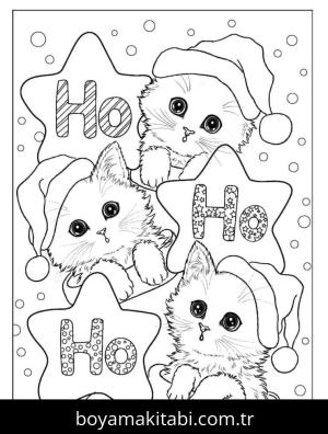 Noel ve Yılbaşı boyama sayfası – ücretsiz yazdır, boyama etkinliği