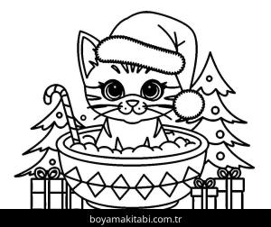 Noel ve Yılbaşı boyama sayfası – eğitici aktivite, yaratıcılık