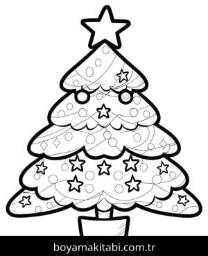 Noel ve Yılbaşı boyama sayfası – evde etkinlik, ücretsiz yazdır