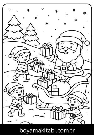 Noel boyama sayfası,  coloring page, , 