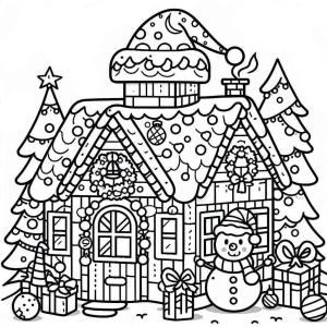 Noel boyama sayfası,  coloring page, Noel’i ücretsiz çiz, 